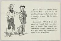 Jack Canuck cartoon with Canvasser