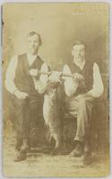 23 3/4 pound salmon trout by Mr. W. Wall and Mr. J Parks