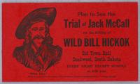 Trial of Jack McCall for killing of Wild Bill Hickock