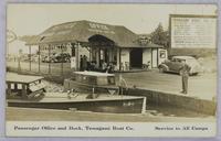 Passenger Office and Dock, Temagami boat Co., Service to  all camps.