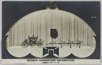 Eaton's Coronation Decorations