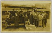 People in front of bus