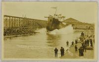 Launching of First Boat Western Dry Docks and Ship Yard's