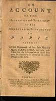 account of the foundation and government of the hospital for foundlings in Paris