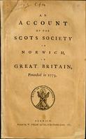 account of the Scots Society in Norwich