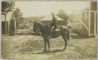 RCMP or NWMP on horseback