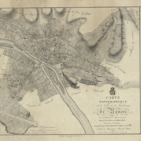 Carte topographique de la ville et des faubourgs de Rouen