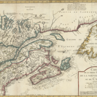 Carte de la partie orientale de la Nouvelle France ou du Canada