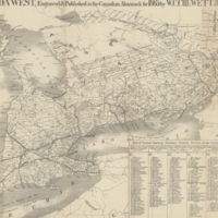 Map of Canada West