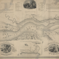 Plan of the military & naval operations, under the command of the immortal Wolfe, & Vice Admiral Saunders, before Quebec