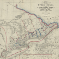 A map of the province of Upper Canada, describing all the new settlements, townships, &c.