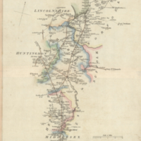 Commencement of road to Edinburgh (by Ware), with roads to Cambridge, Wisbeach, Lynn, Burnham Market, and Wells