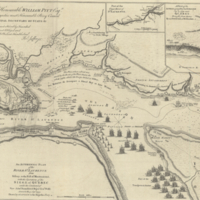 An authentic plan of the River St. Laurence from Sillery, to the Fall of Montmorenci, with the operations of the Siege of Quebec