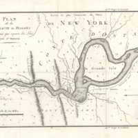 Plan de la cataracte de Niagara et de l'isthme qui separe les Lacs Erie et Ontario