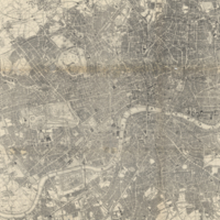 New map of London, divided into half mile squares & circles