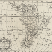 South America upon the globular projection