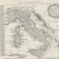 An accurate map of Italy on a spheroidical projection