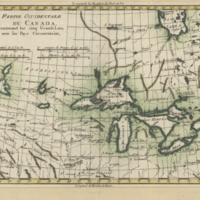 Partie occidentale du Canada, contenant les cinq Grands Lacs, avec les pays circonvoisins