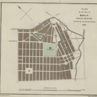 Plan of the town of Guelf, Upper Canada, founded by the Canada Company 1827