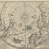 A map of the North Pole with all the territories that lye near it, known to us &c.