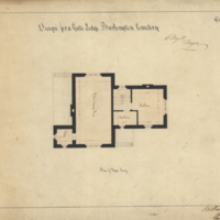 Design for a gate lodge Burlington Cemetery, sheet no. 3