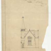 Design for a gate lodge, Burlington Heights Cemetery, Hamilton, sheet [no. 5]