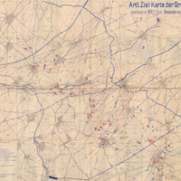 Artl. Ziel-Karte der Gruppe Cambrai