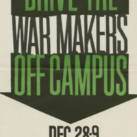     Student Association to End the War in Vietnam, poster, 28-29 December [196-]   