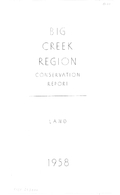 Big Creek Region conservation report, land-00002
