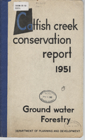 Catfish Creek conservation report-Cover