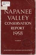 Napanee Valley conservation report, 1958