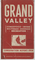 Grand Valley conservation report, 1954-Cover