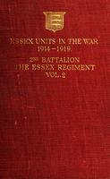 Essex units in the war, 1914-1919
