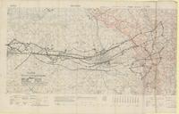 [Ypres Region, 3rd Battle of Ypres : trench map; airline & cable routes map]