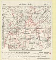 Message map no. 5, Sept:1917 : [3rd Battle of Ypres, Zonnebeke Region]