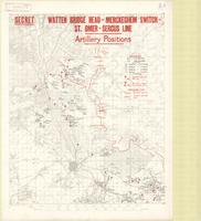 Secret, Watten Bridge Head - Merckeghem Switch - St. Omer - Sercus Line : artillery positions