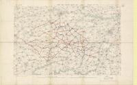 Third Army forward traffic map, September 14th, 1918 : parts of Lens Valenciennes, Amiens and St. Quentin