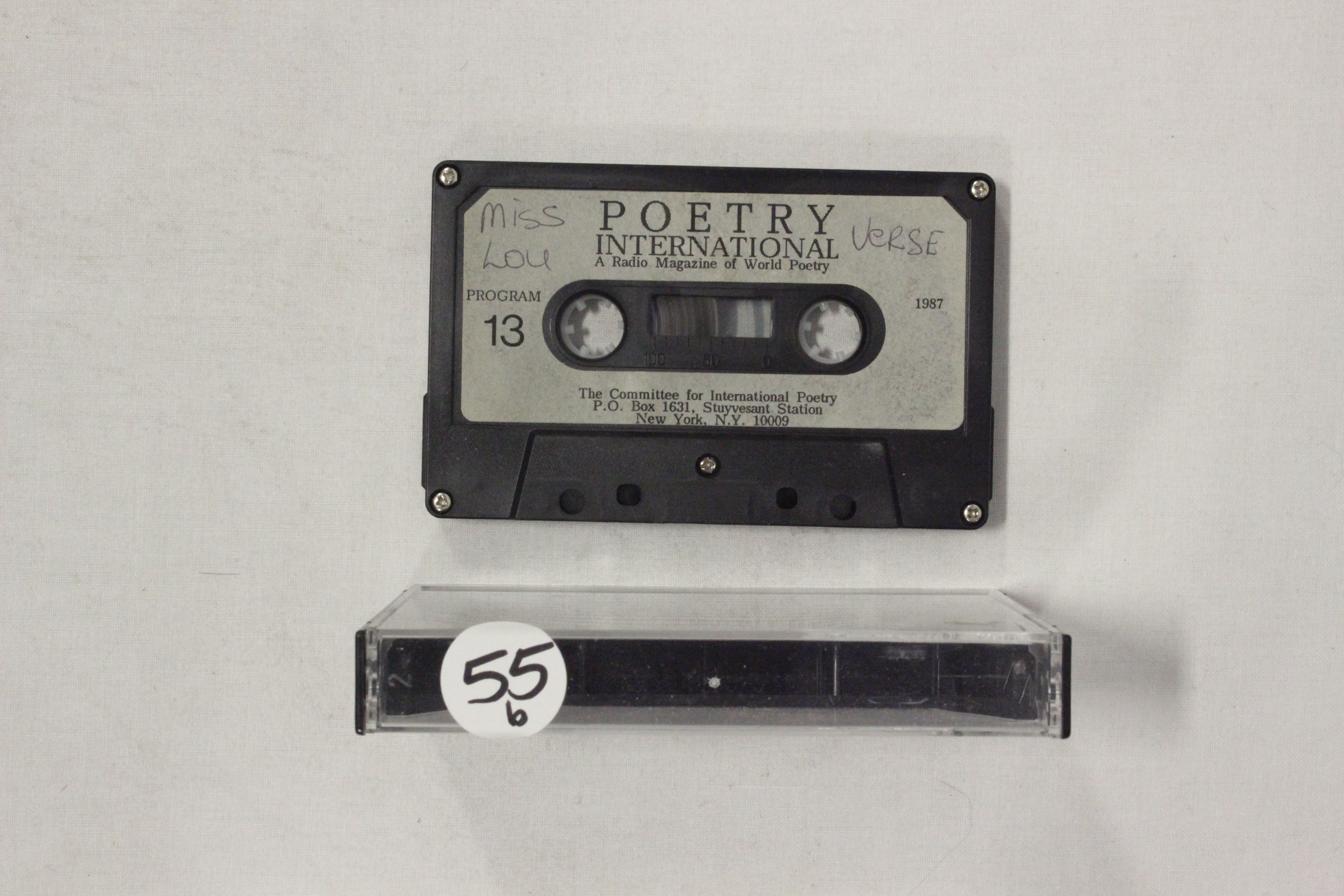  Verse on Poetry International: A Radio Magazine of World Poetry, program 13