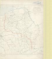 Skeleton map of Franco-German & Belgian Frontier