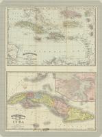 Rand, McNally & Co.'s new 14 x 21 map of the West Indies ; Rand, McNally & Co.'s indexed atlas of the world, map of Cuba