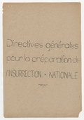 Directives g&#233;n&#233;rales pour la pr&#233;paration de l'insurrection nationale-001