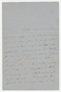 Letter, Liszt to an unknown correspondent