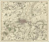 Map of the country twelve miles round London