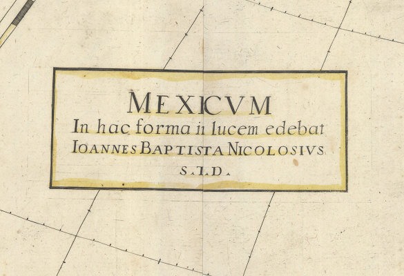 Mexicvm (1 map on 4 sheets) / Giovanni Battista Nicolosi