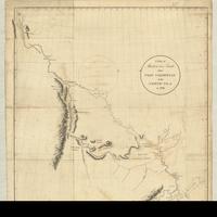 A map of Mackenzie's track, from Fort Chipewyan to the North Sea, in 1789