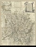 Carte de la Lorraine, du Barrois et des trois evêchés de Mets, Toul, et Verdun. Divisée par baillages