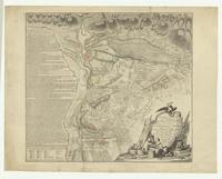 Ce plan de la bataille de Tonhausen près de Minden, gagnée le 1er Août 1759... [with single overlay; upper overlay removed]