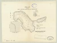 Green Lake showing depth contours, vegetation and temperatures