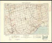 Markham, ON. 1:63,360. Map sheet 030M14, [ed. 7], 1943