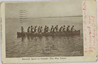 Summer sport in Canada - the War Canoe